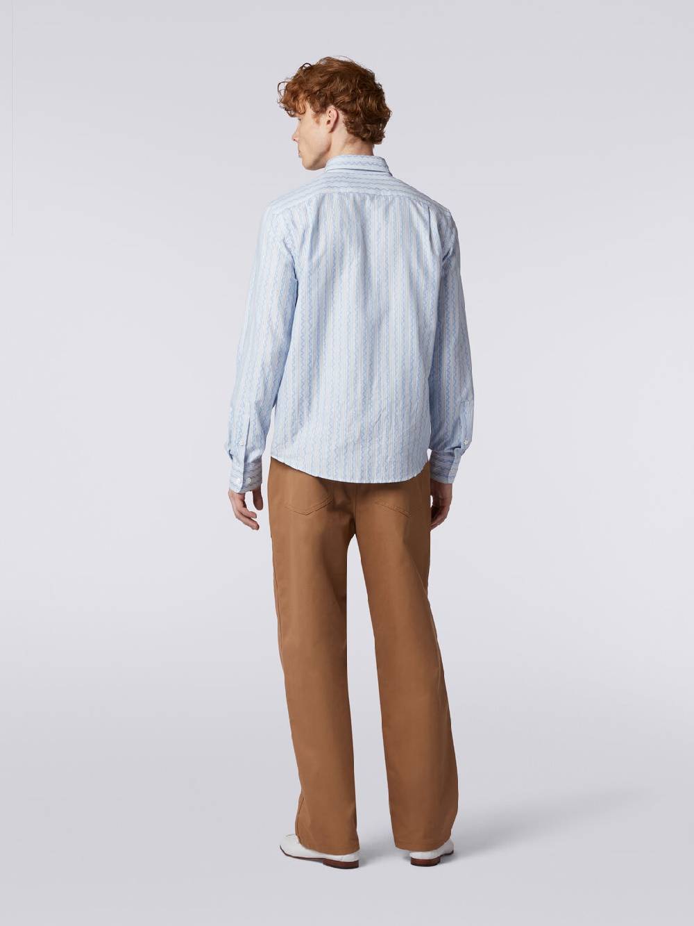 M Missoni Camicia a maniche lunghe in popeline di cotone Offerte giornaliere