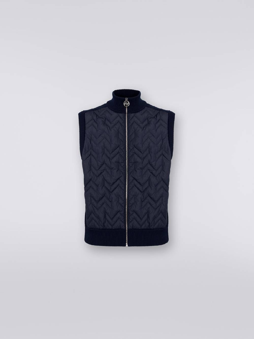 M Missoni Gilet impunturato a zig zag con parte posteriore e profili in maglia Enormi risparmi