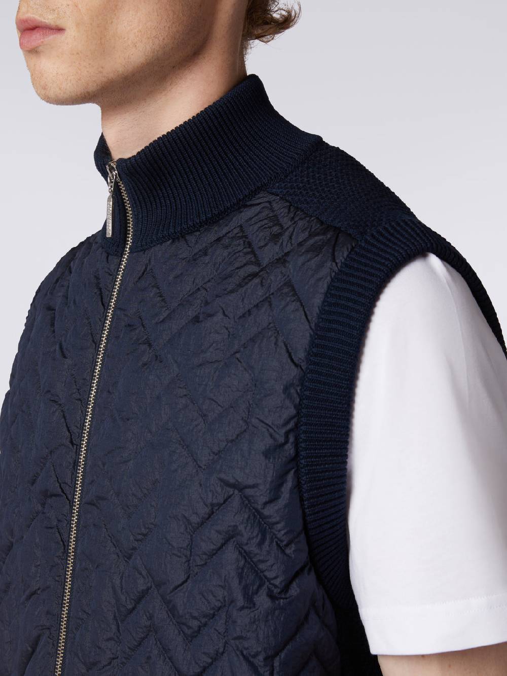 M Missoni Gilet impunturato a zig zag con parte posteriore e profili in maglia Enormi risparmi
