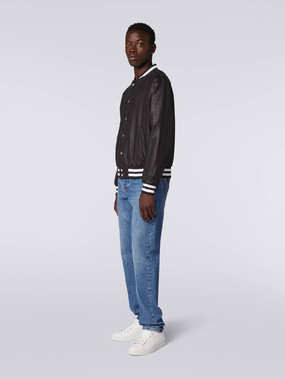 M Missoni Bomber in cotone e viscosa zig zag Prezzo basso