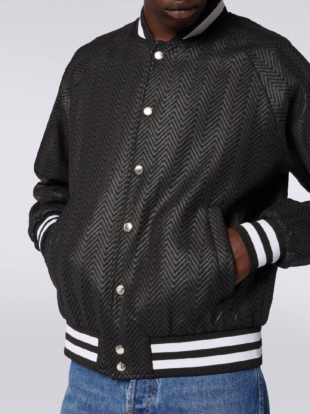 M Missoni Bomber in cotone e viscosa zig zag Prezzo basso