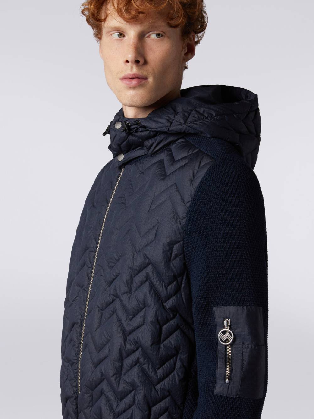 M Missoni Piumino in cotone e nylon con cappuccio Super Saving Price