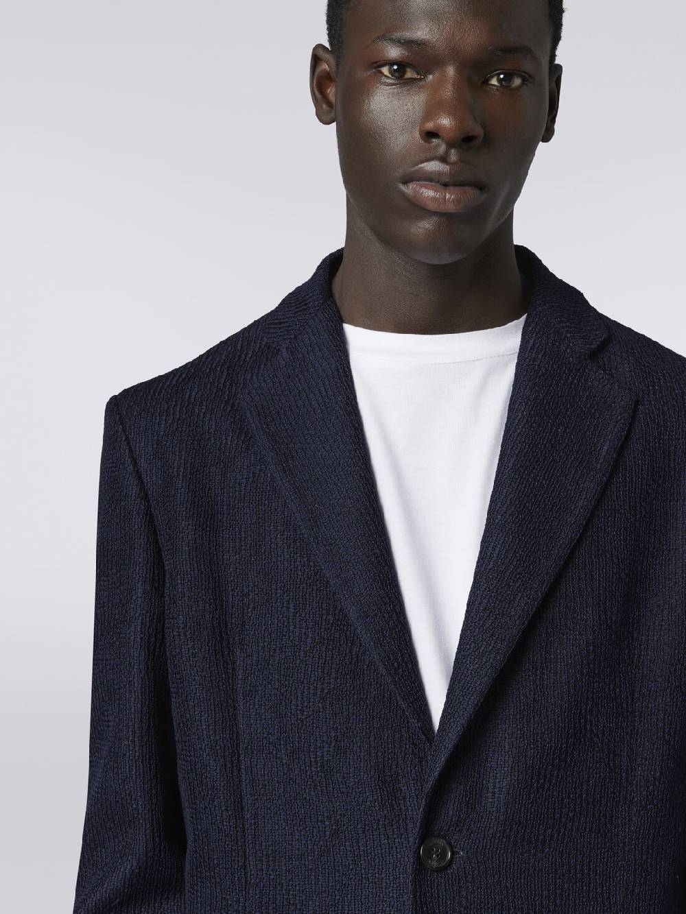 M Missoni Blazer monopetto in cotone chevron Fino al 60% di sconto