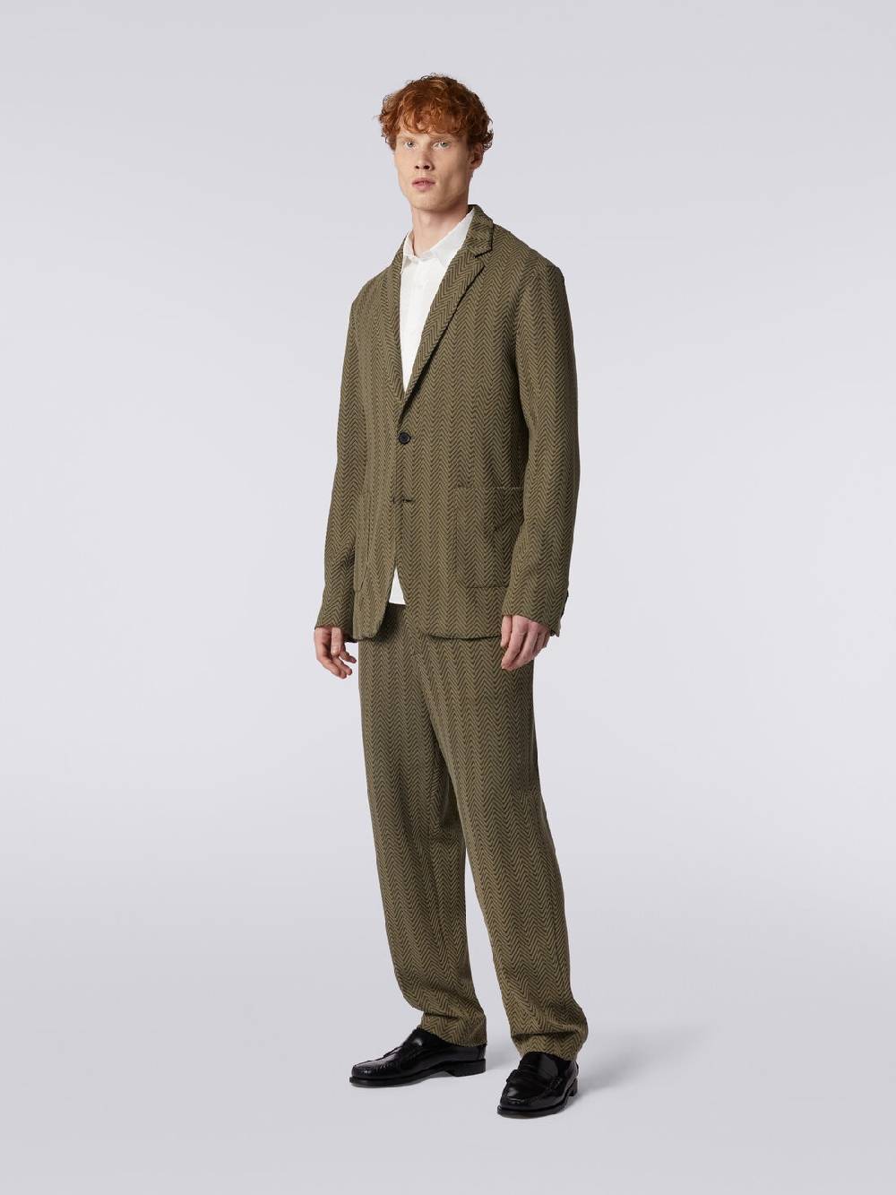 M Missoni Blazer in cotone e viscosa chevron Only for today