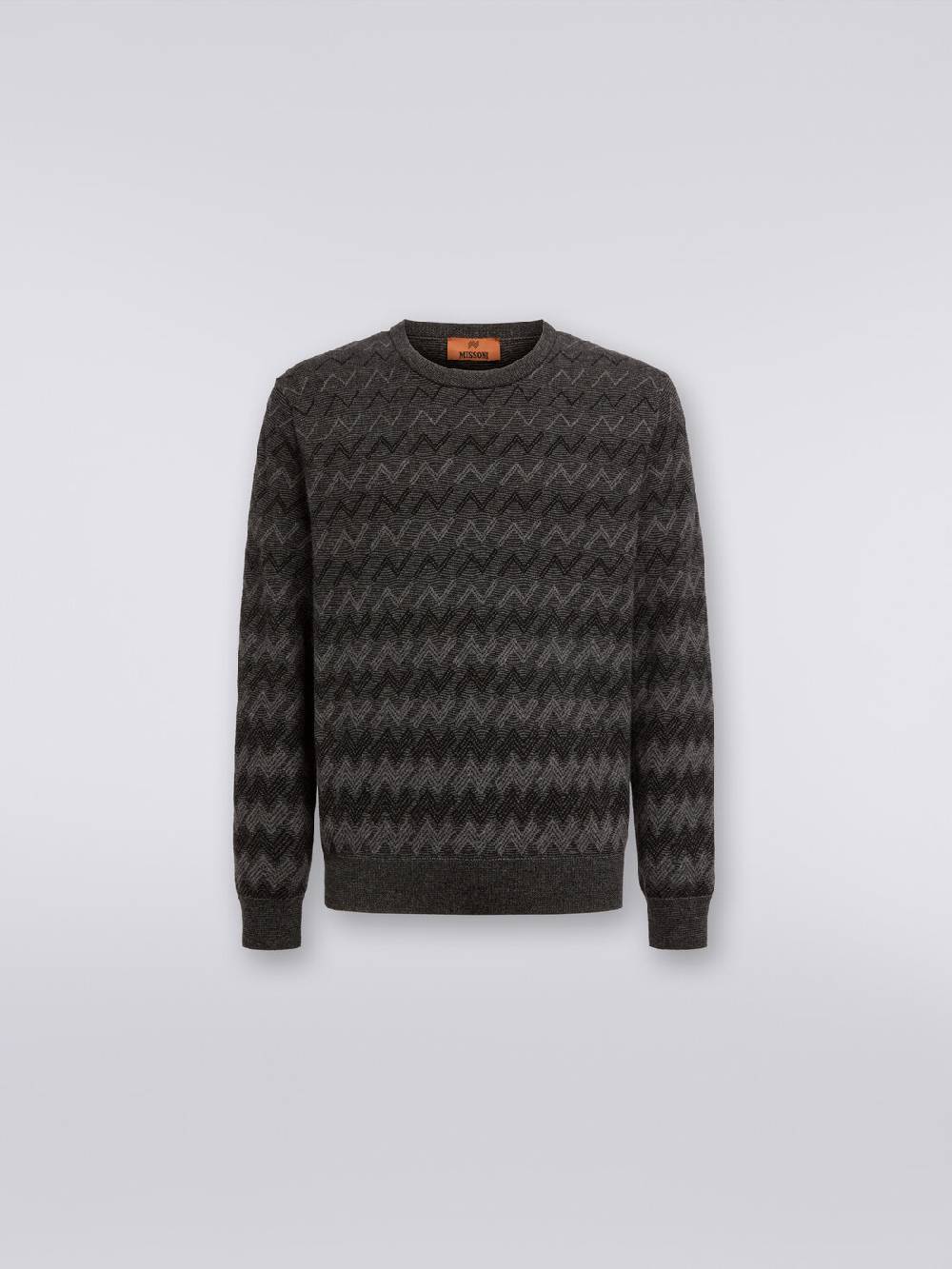 M Missoni Pullover girocollo in cachemire con zig zag Discount Store per i nuovi prodotti
