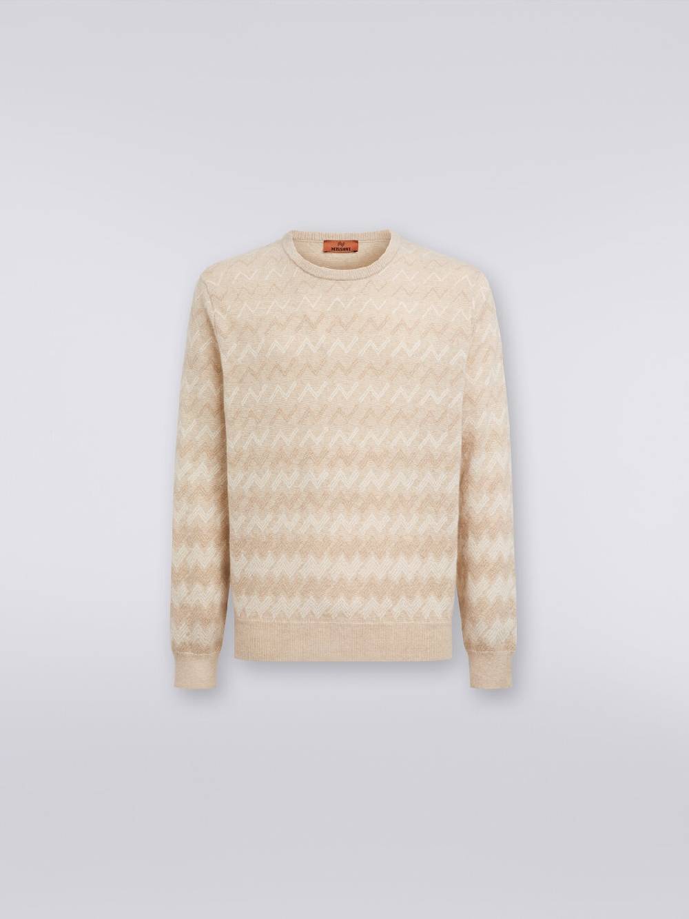 M Missoni Pullover girocollo in cachemire con zig zag Solo un giorno rimasto