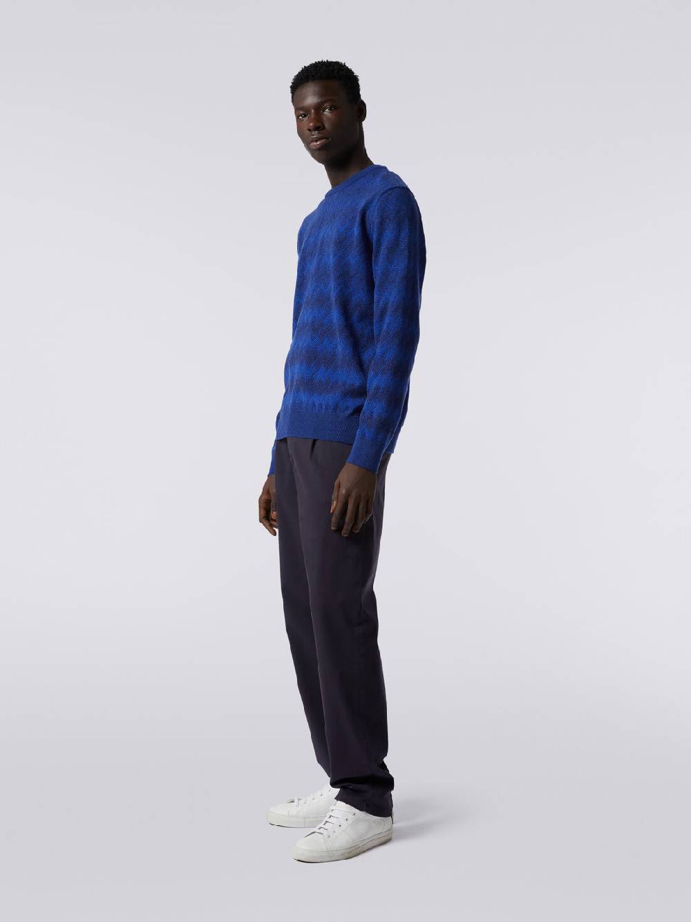 M Missoni Pullover girocollo in cachemire con zig zag Enormi sconti