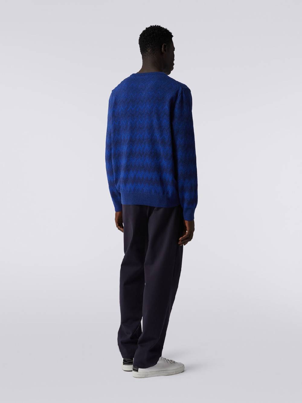 M Missoni Pullover girocollo in cachemire con zig zag Enormi sconti