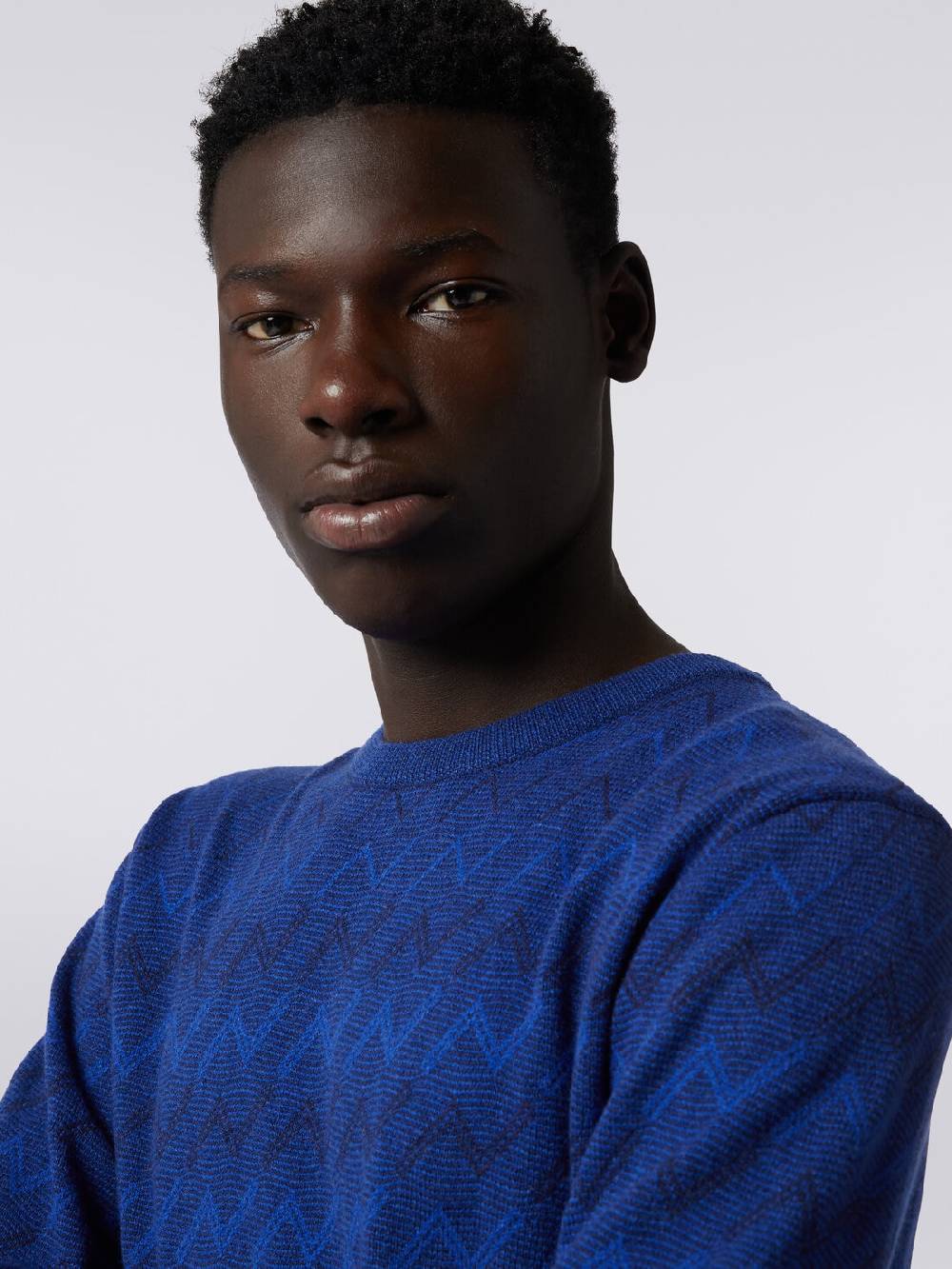 M Missoni Pullover girocollo in cachemire con zig zag Enormi sconti