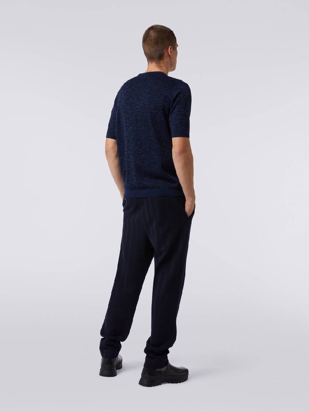 M Missoni Maglia girocollo in cotone e lana fiammata 50% di sconto con spedizione gratuita