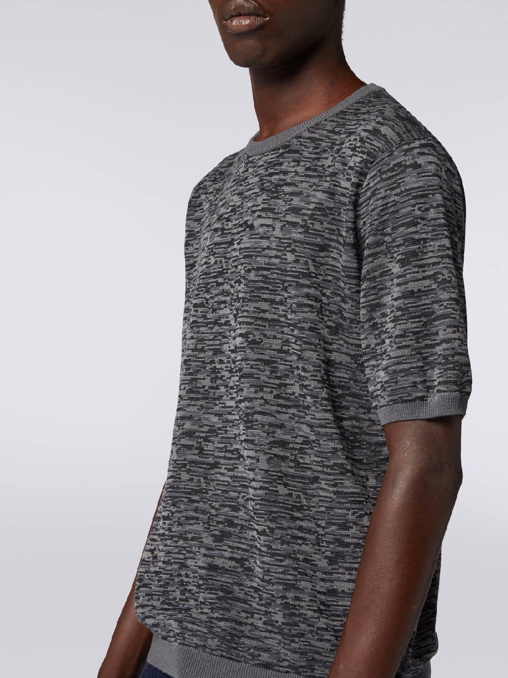 M Missoni Maglia girocollo in cotone e lana fiammata Trasporto libero internazionale