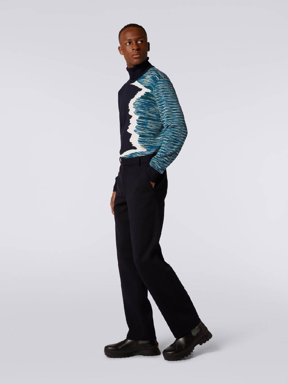 M Missoni Pantaloni in misto lana chevron Duty-free