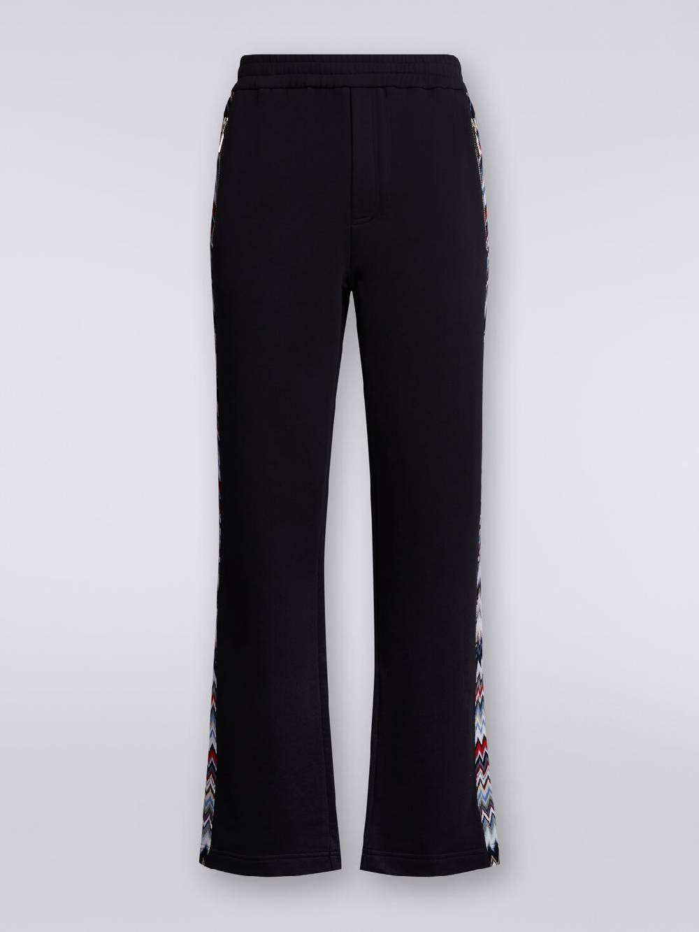 M Missoni Joggers in cotone con inserti zig zag 50% di sconto per tempo limitato
