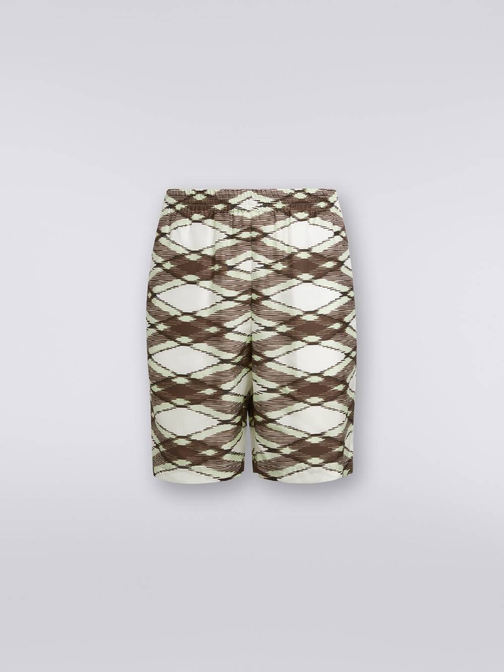 M Missoni Shorts in seta stampata Sconti questo mese