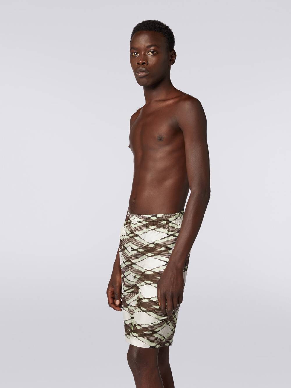 M Missoni Shorts in seta stampata Sconti questo mese