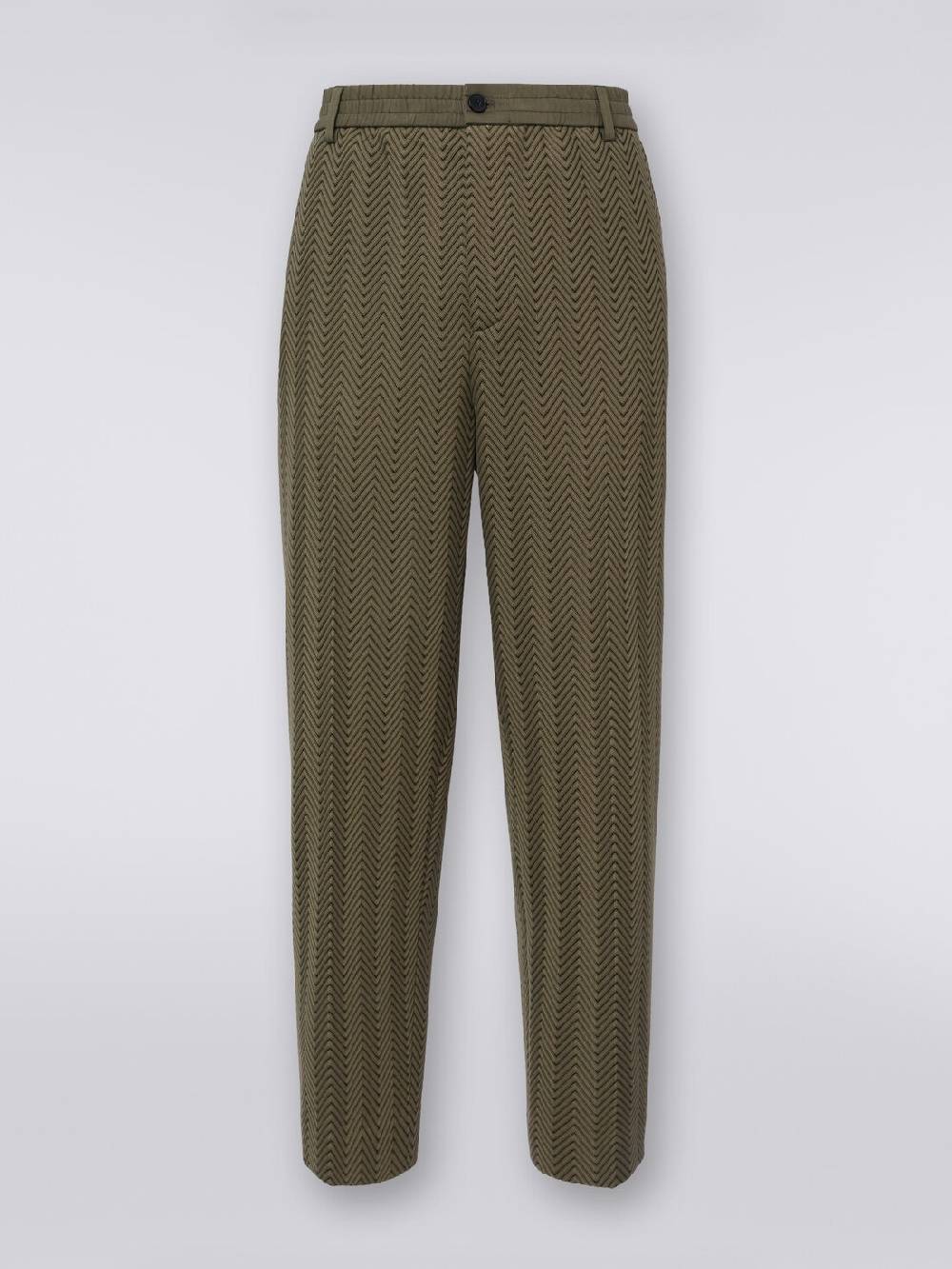 M Missoni Pantaloni classici in cotone e viscosa zig zag 2025