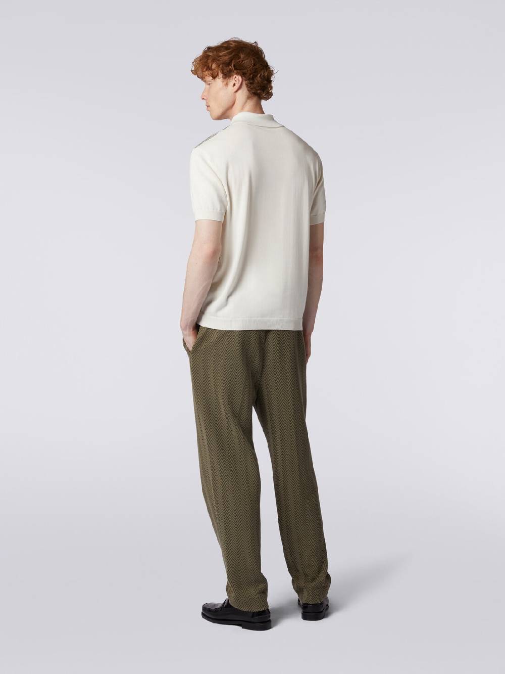 M Missoni Pantaloni classici in cotone e viscosa zig zag 2025