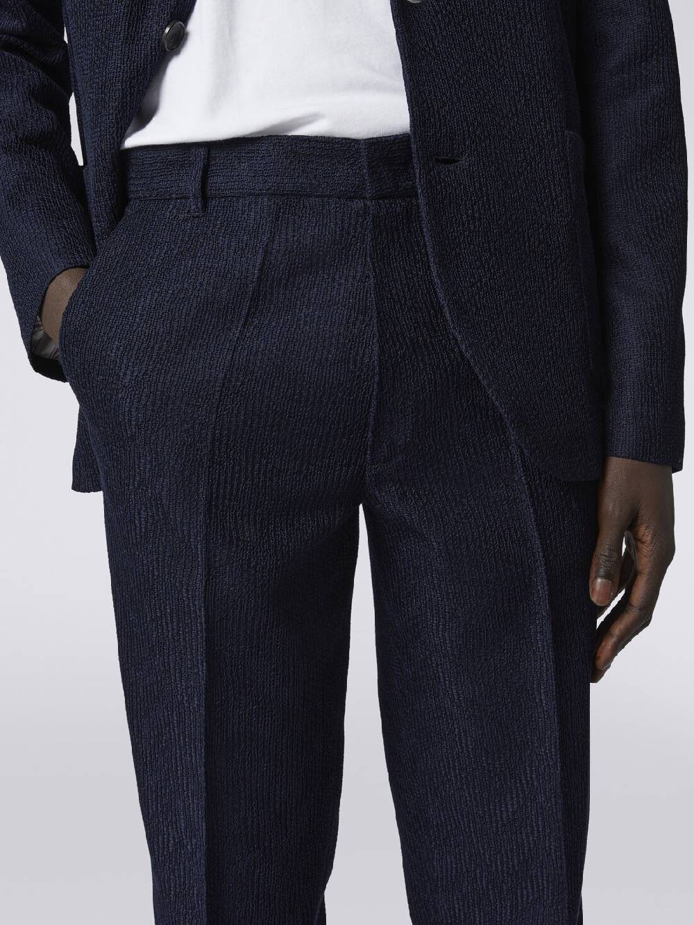 M Missoni Pantaloni chino in cotone chevron Italy