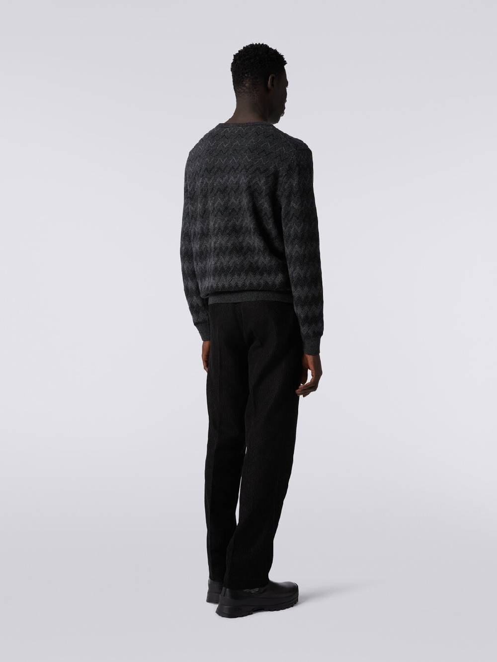 M Missoni Pantaloni chino in cotone chevron Italia