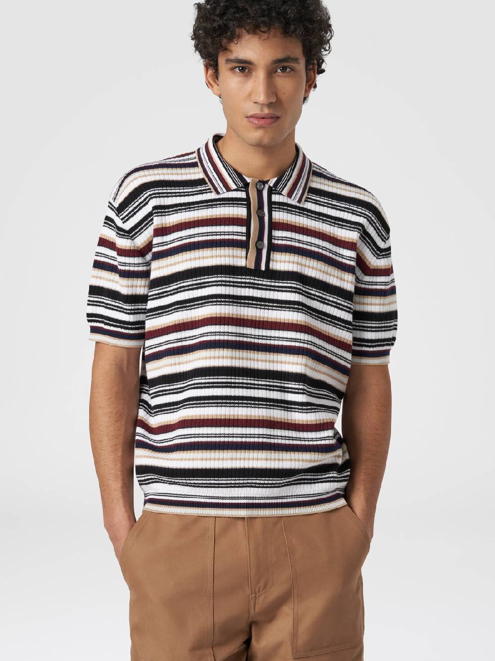M Missoni Polo in cotone a righe Promozione