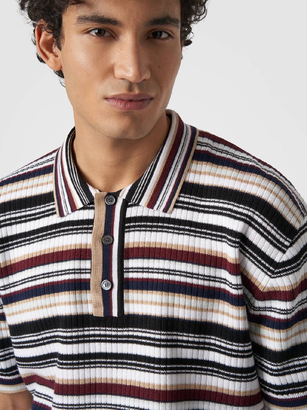 M Missoni Polo in cotone a righe Promozione