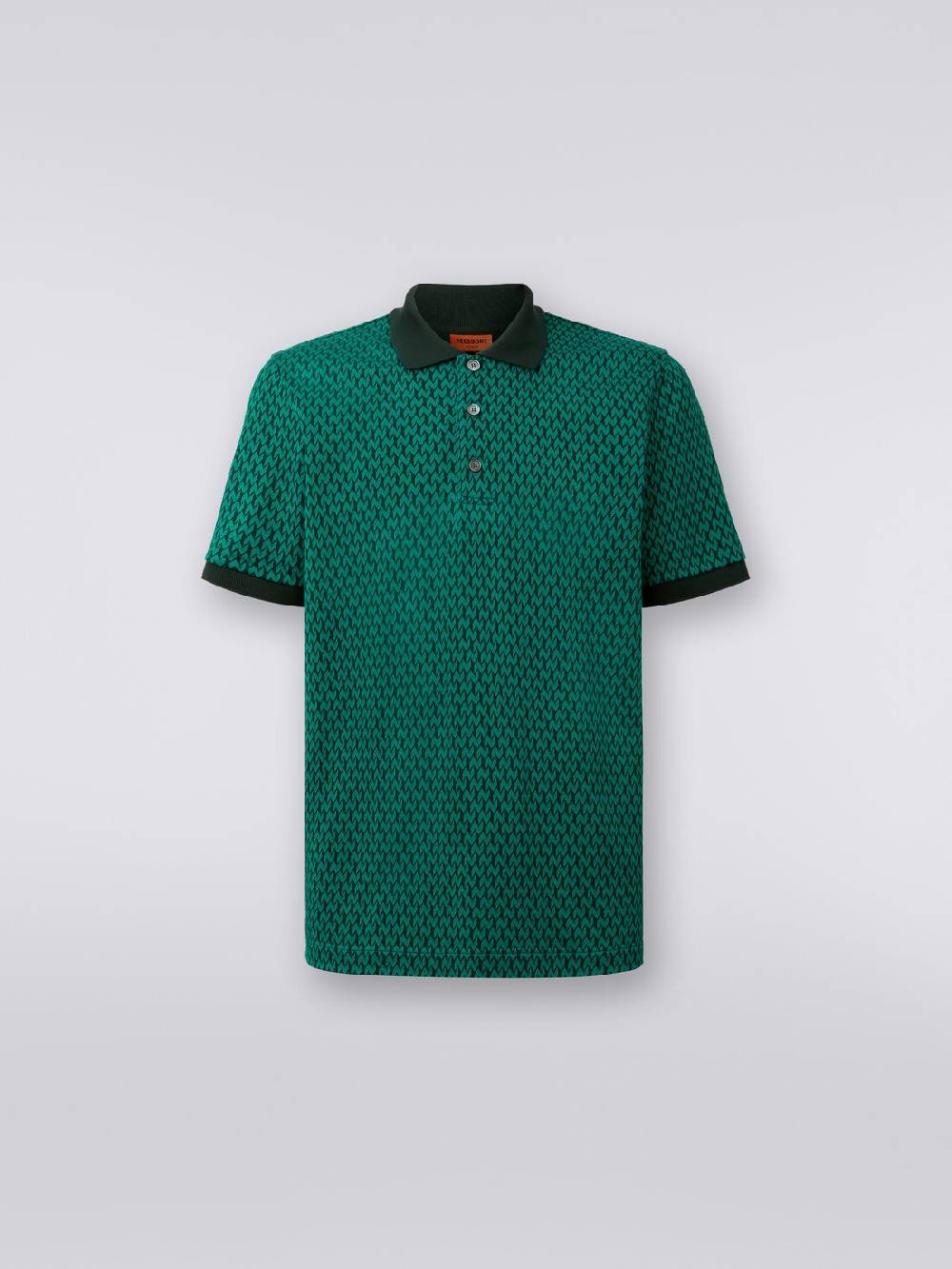 M Missoni Polo a maniche corte in cotone Spedizione Gratuita