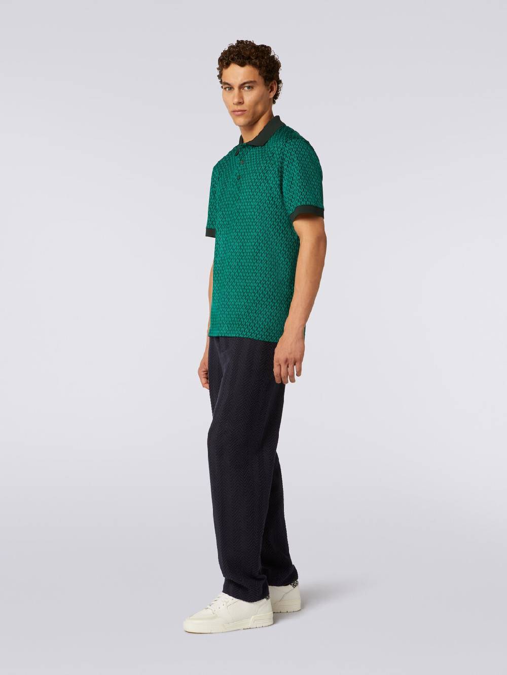 M Missoni Polo a maniche corte in cotone Spedizione Gratuita