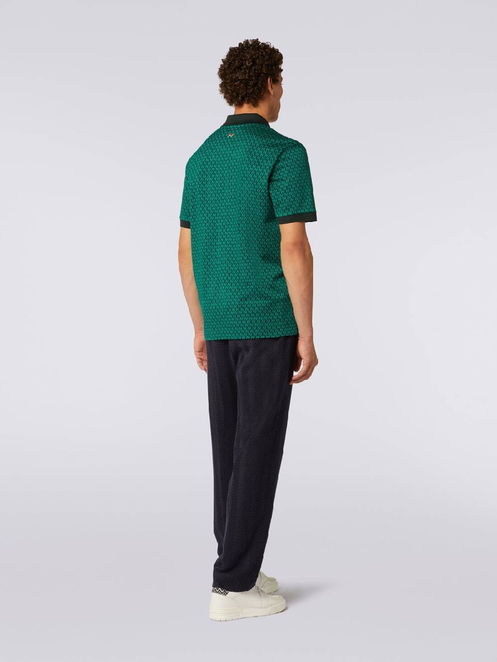 M Missoni Polo a maniche corte in cotone Spedizione Gratuita