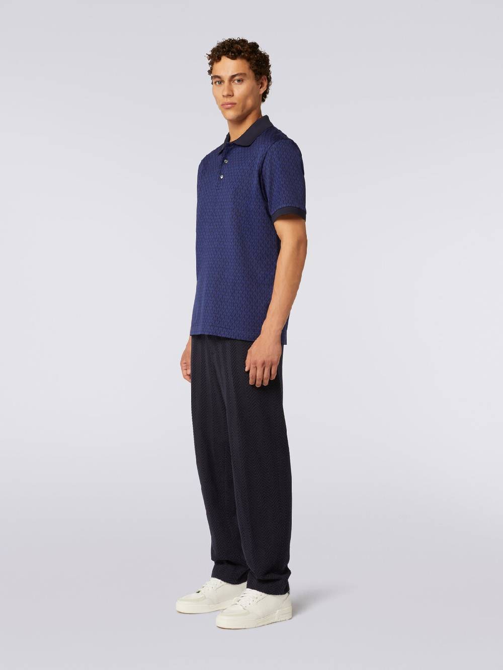 M Missoni Polo a maniche corte in cotone Pezzi Unici