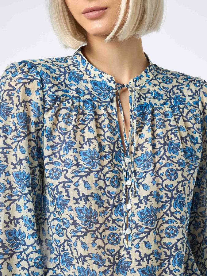 Mc2 Saint Barth Blusa da donna in voile di seta Harper Lightning offer