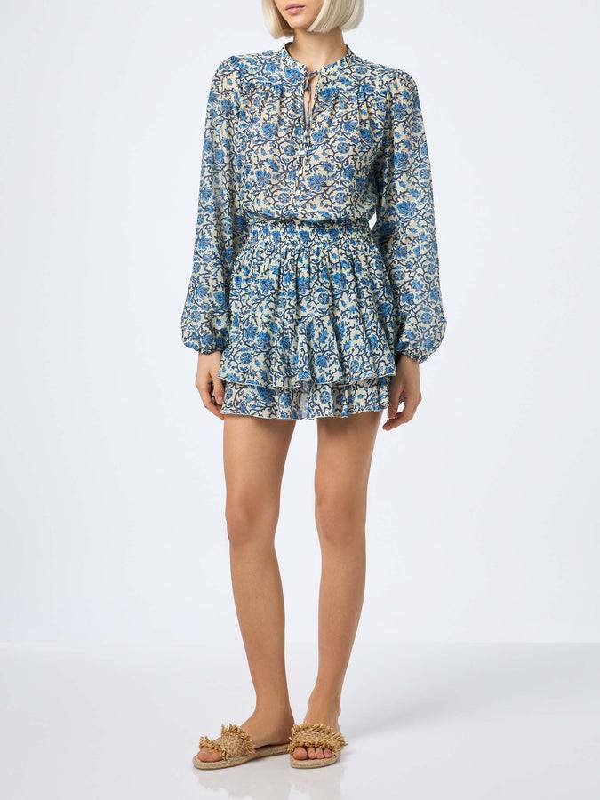 Mc2 Saint Barth Blusa da donna in voile di seta Harper Lightning offer