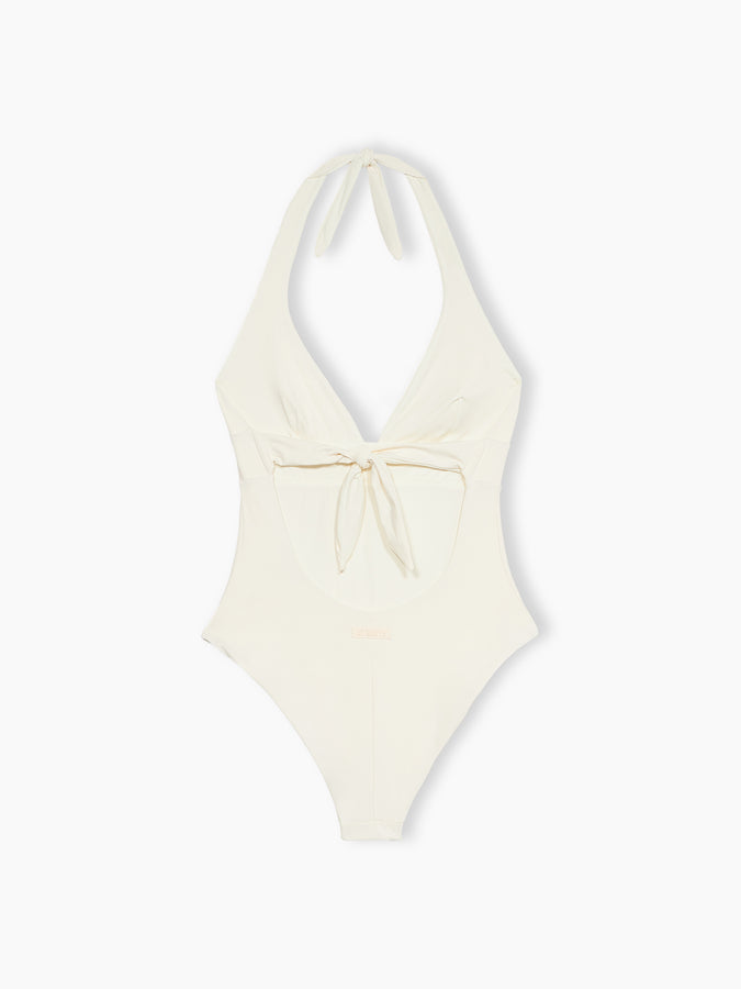 Mc2 Saint Barth Woman cream one-piece Marylin swimsuit Qualità