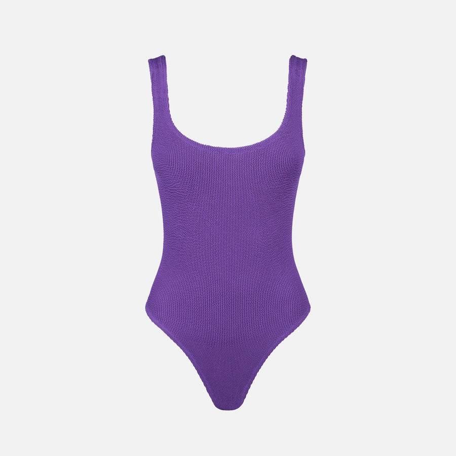 Mc2 Saint Barth Costume intero da donna viola crinkle Promozione Limitata