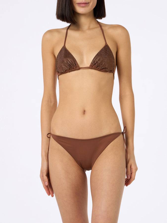 Mc2 Saint Barth Bikini triangolo donna Annabelle Virgo con strass Mc2 Saint Barth Bikini triangolo donna Annabelle Virgo con strass