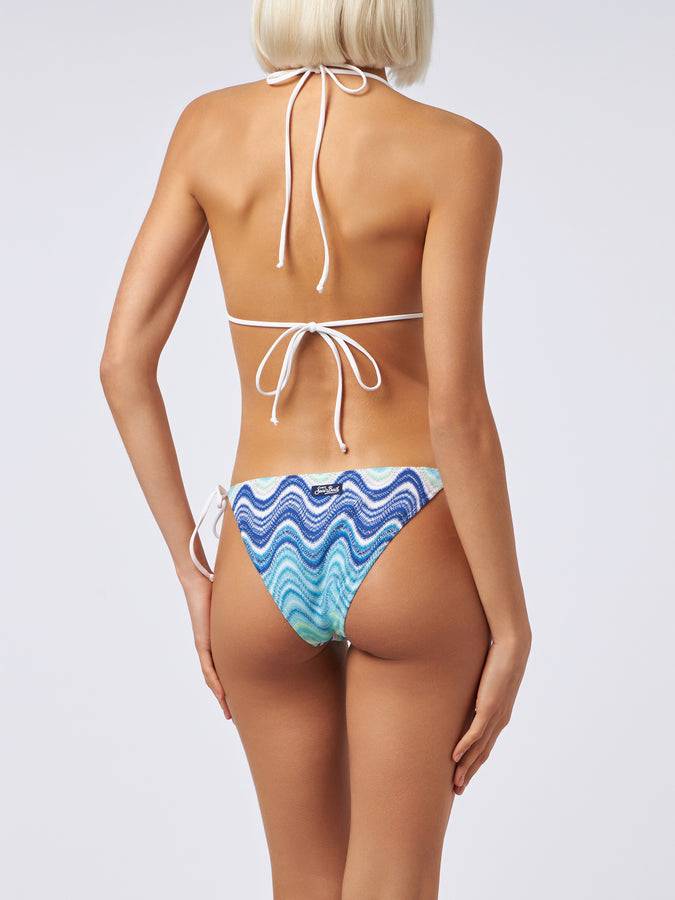 Mc2 Saint Barth Bikini donna a triangolo in maglia raschel Leah Virgo Outlet