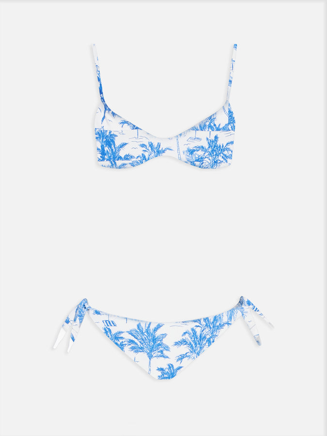 Mc2 Saint Barth Bikini donna con bralette scollo toile de Jouy May Yali Saldi Di Fabbrica