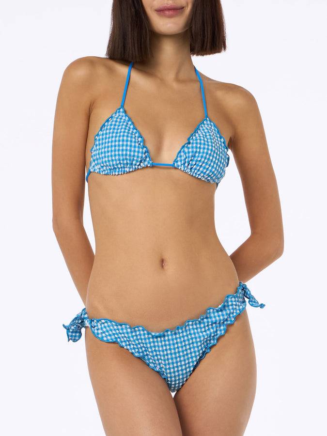 Mc2 Saint Barth Bikini donna classico a triangolo in seersucker Sagittarius Moon I Più Venduti