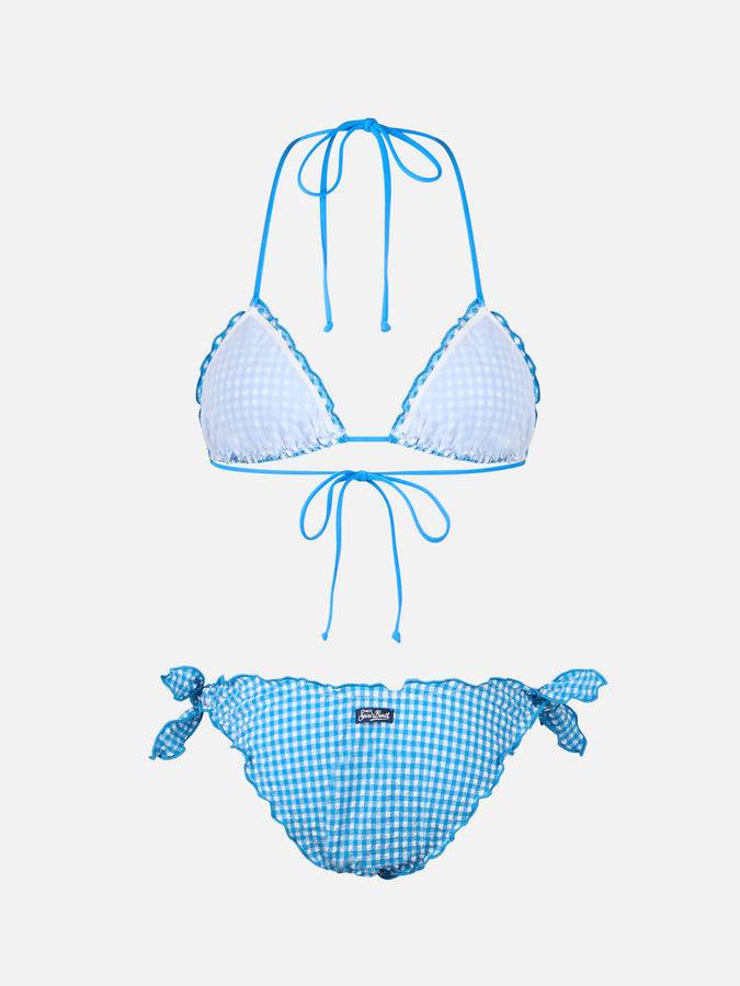 Mc2 Saint Barth Bikini donna classico a triangolo in seersucker Sagittarius Moon I Più Venduti