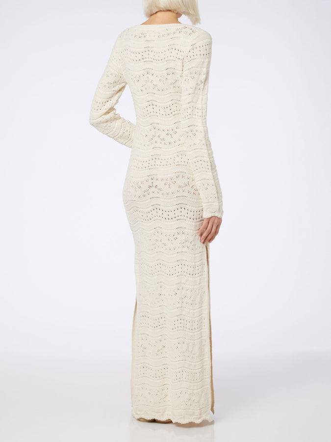 Mc2 Saint Barth Abito midi da donna in maglia di cotone Sconto di tempo limitato