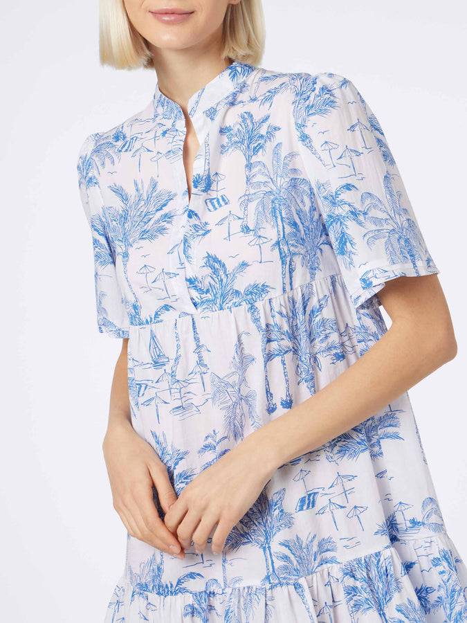 Mc2 Saint Barth Abito corto da donna in voile di cotone Siara Offerta speciale