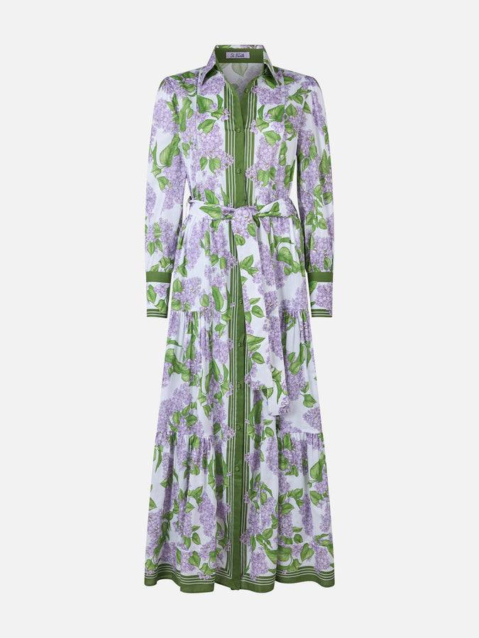 Mc2 Saint Barth Woman cotton dress Jensen with flower print Flash Sale