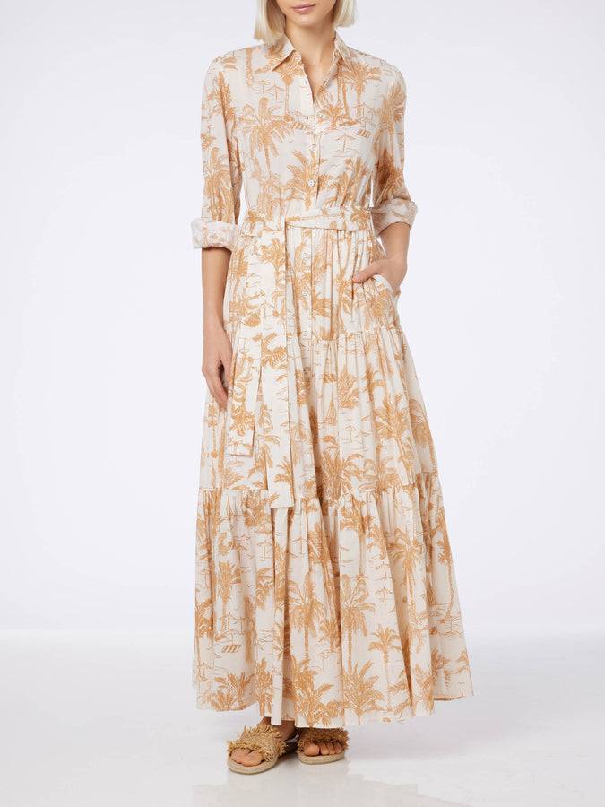 Mc2 Saint Barth Abito da donna in cotone Toile de Jouy Jensen Offerta natalizia