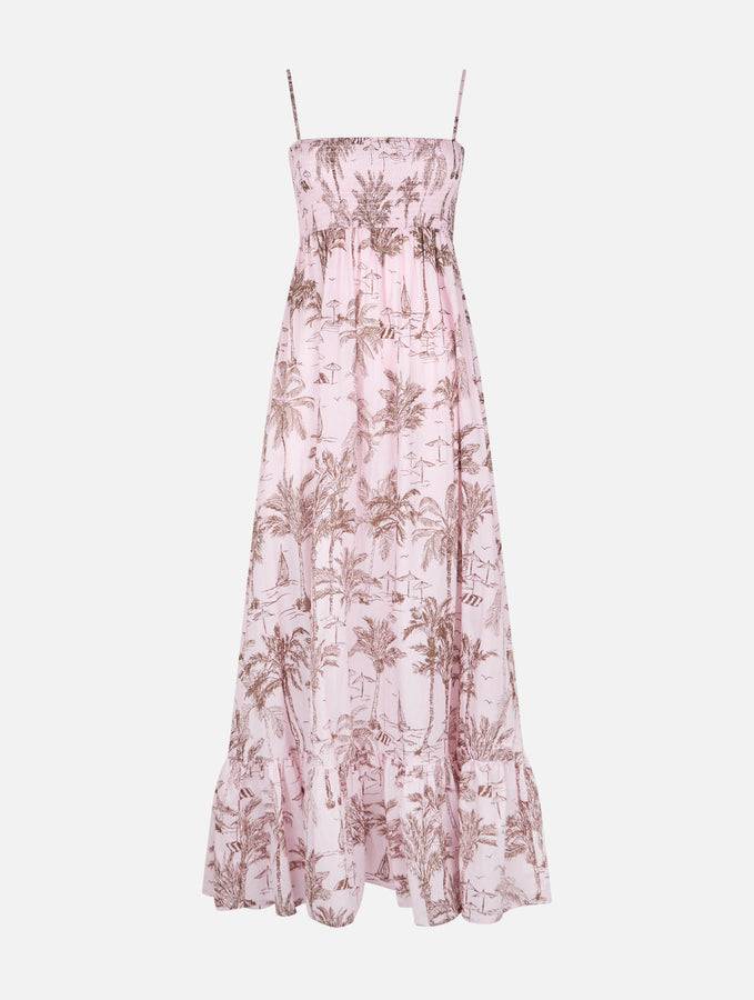 Mc2 Saint Barth Abito Jemma da donna in cotone con ricamo punto smock Offerta migliore