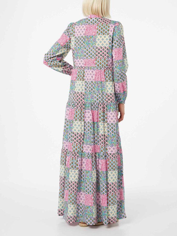 Mc2 Saint Barth Abito Nadja lungo da donna in voile di cotone Online Outlet