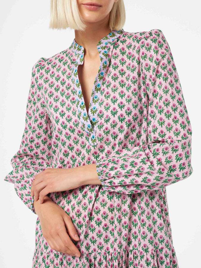 Mc2 Saint Barth Abito Nadja lungo da donna in voile di cotone Offerta temporanea