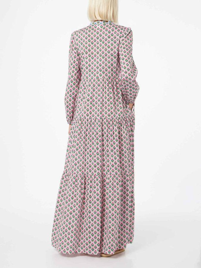 Mc2 Saint Barth Abito Nadja lungo da donna in voile di cotone Offerta temporanea