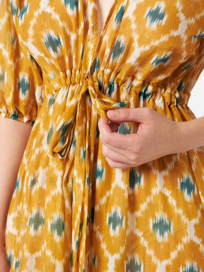 Mc2 Saint Barth Abito lungo in cotone e seta Offerte stagionali