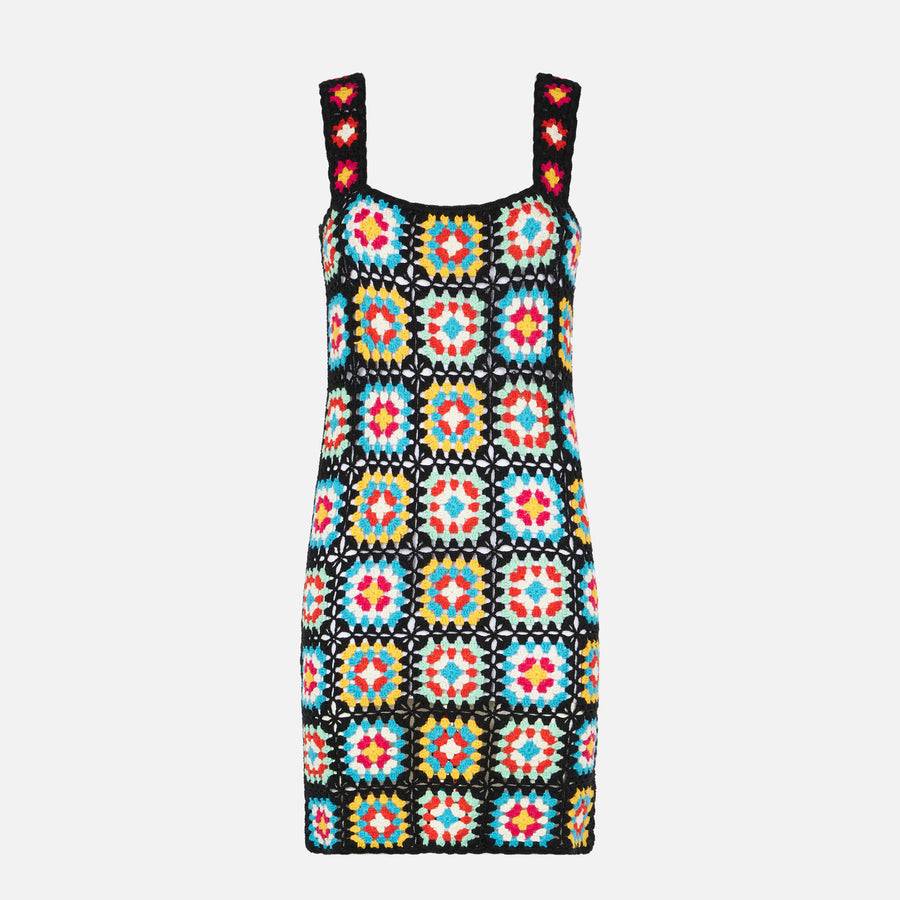 Mc2 Saint Barth Abito da donna all'uncinetto multicolore Offerte giornaliere