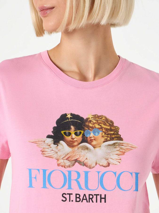 Mc2 Saint Barth T-shirt da donna in cotone con stampa Fiorucci | FIORUCCI EDIZIONE SPECIALE In vendita
