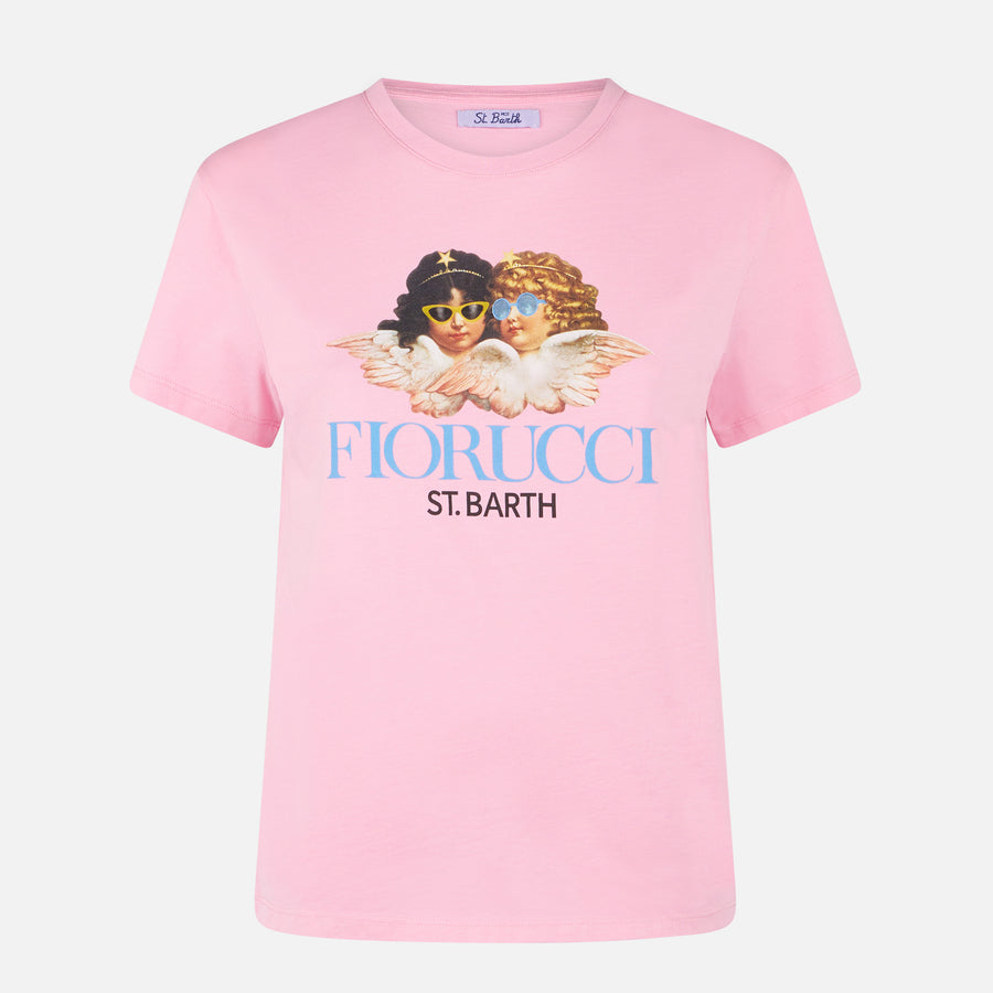 Mc2 Saint Barth T-shirt da donna in cotone con stampa Fiorucci | FIORUCCI EDIZIONE SPECIALE In vendita